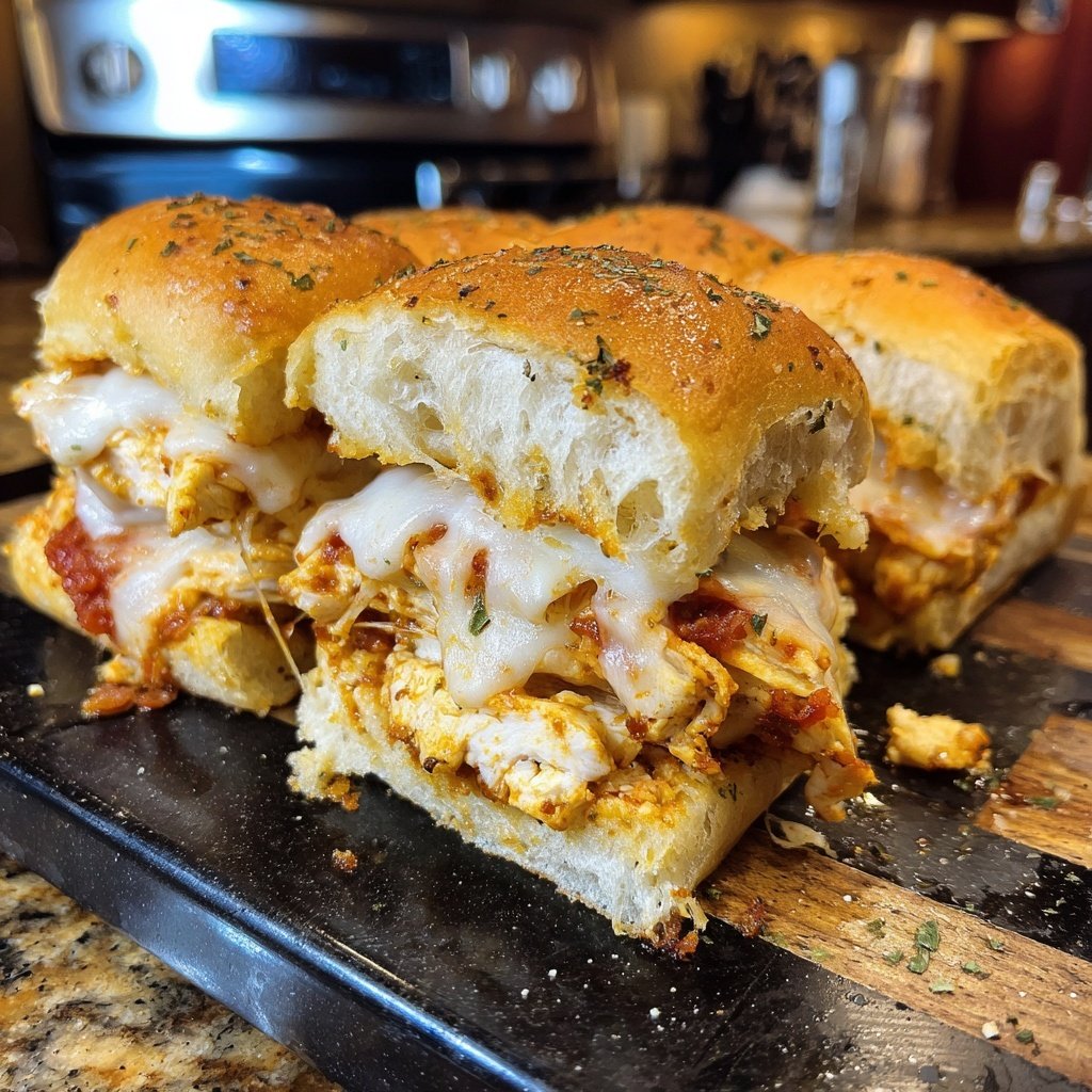 Baked Chicken Parmesan Sliders