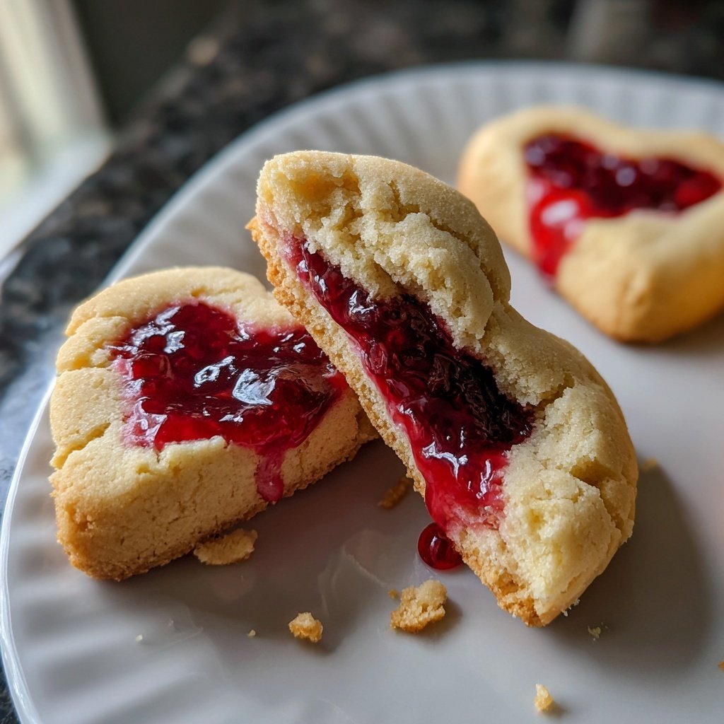 Jam-Filled Heart Cookies