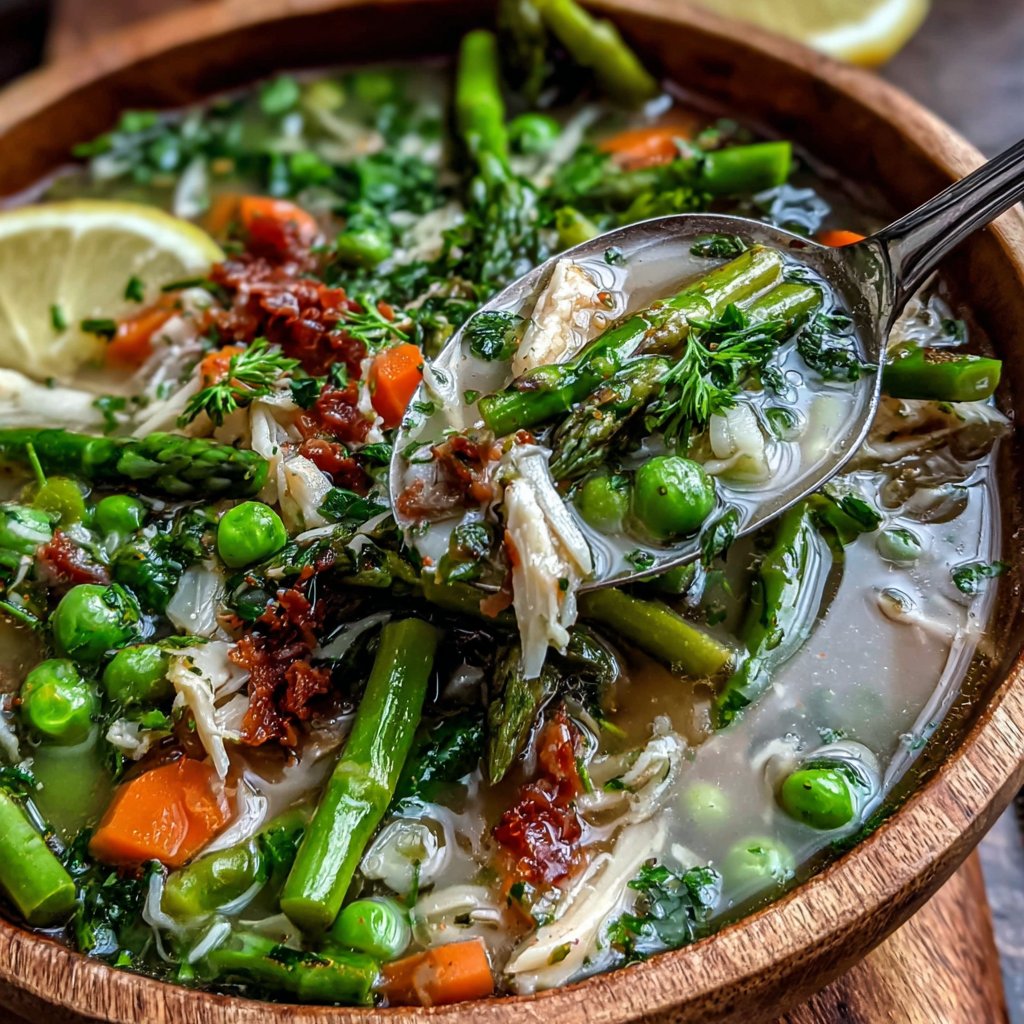 Spring Vegetable Soup With Lemon
