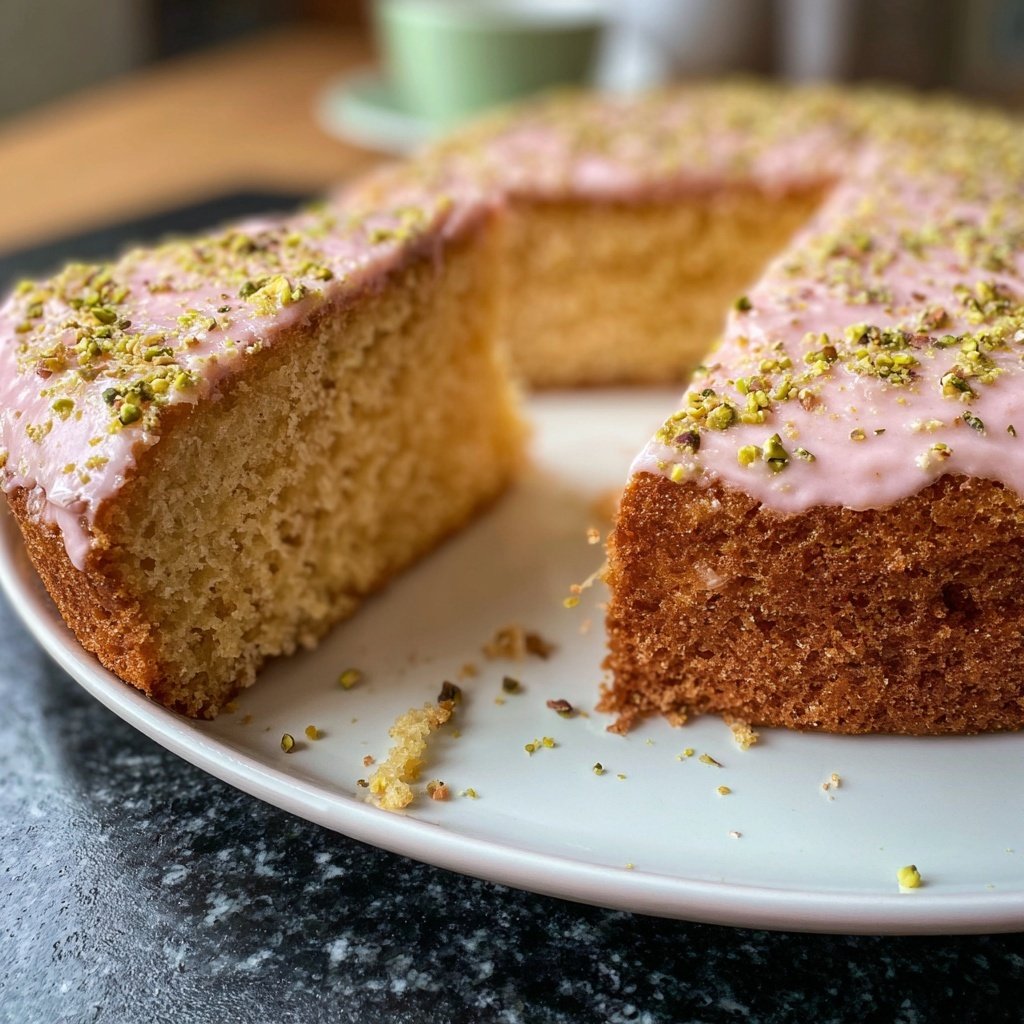 Pistachio Cake with Rose Water