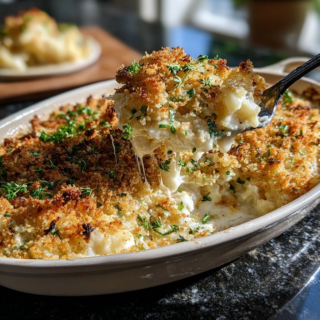 Sunday Creamy Cauliflower Bake