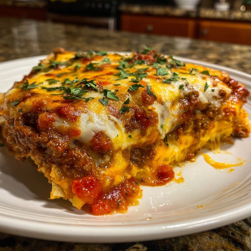 Ground Beef Enchilada Bake