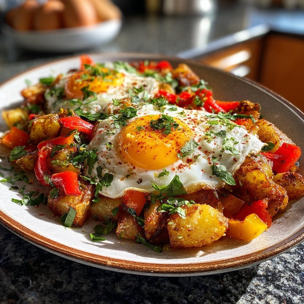 Breakfast Hash With Eggs And Potatoes