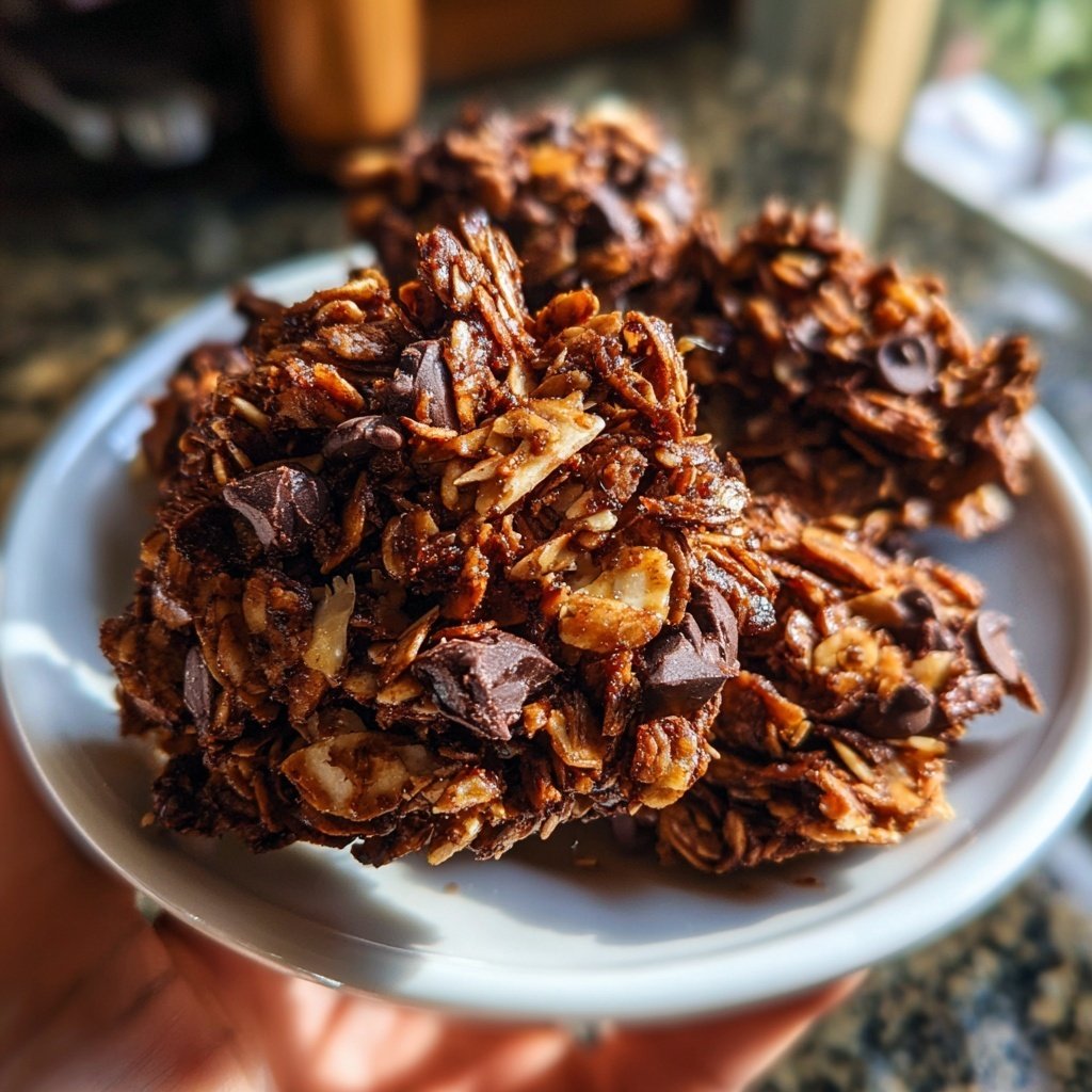 Chocolate Almond Granola Snack Clusters