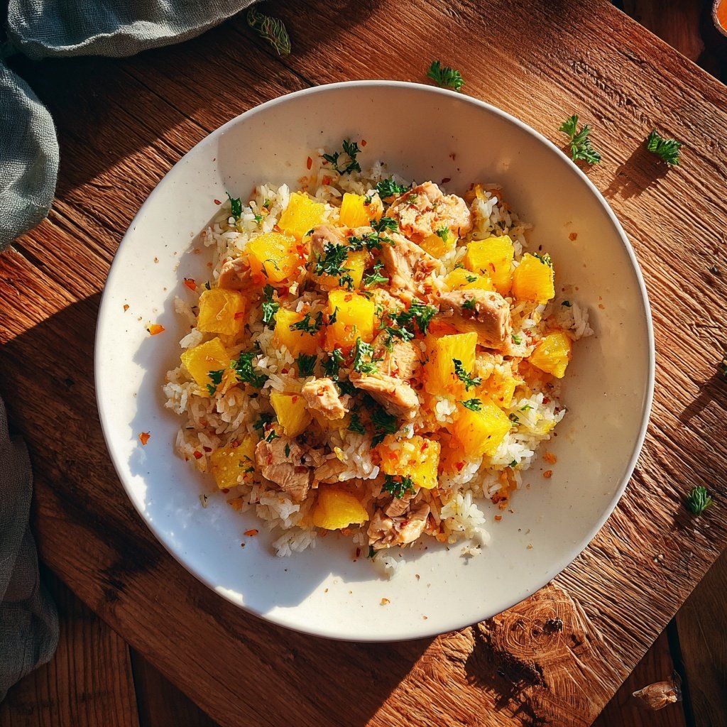 Pineapple Chicken Rice Meal Prep