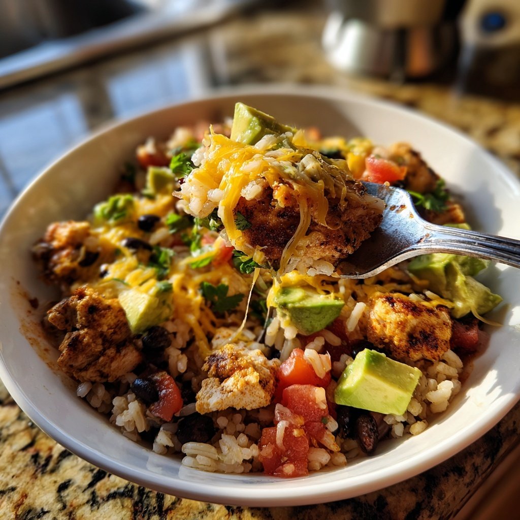 High Protein Turkey Burrito Bowl