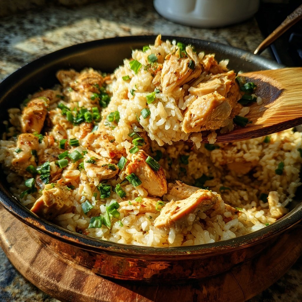 One Pot Chicken And Rice With Garlic