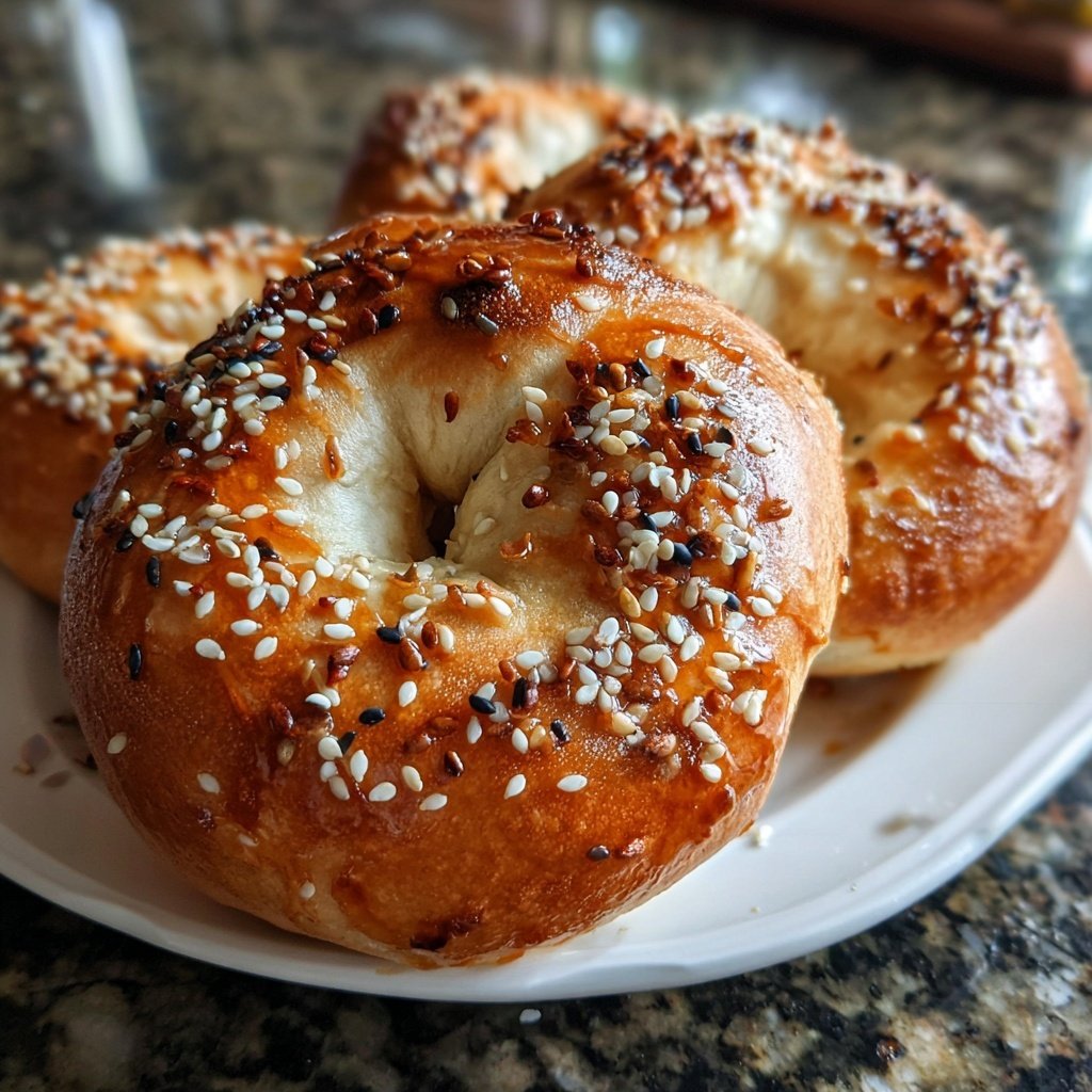 Soft Yogurt Bagels Oven Baked