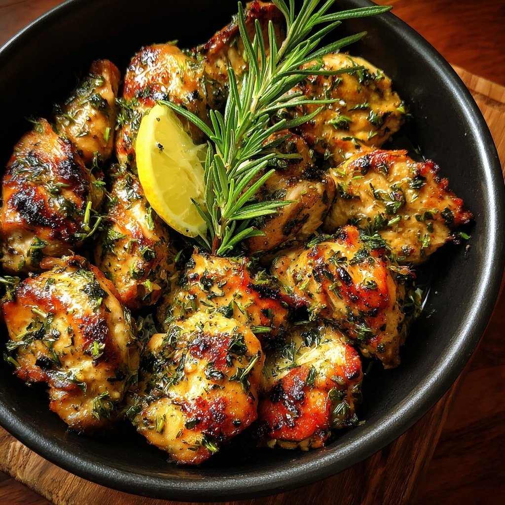 Grilled Lemon Herb Chicken Bowl