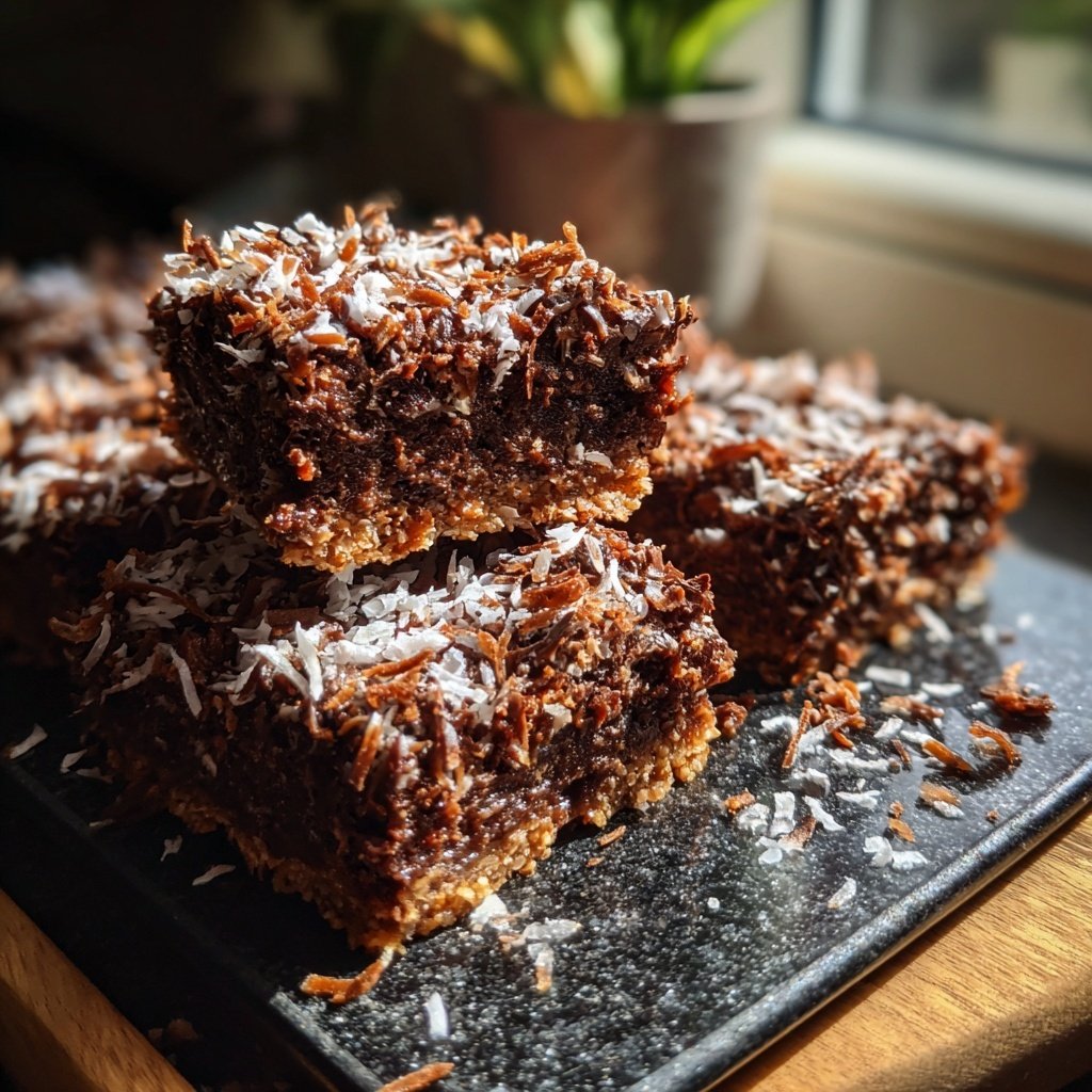 Chocolate Coconut Squares