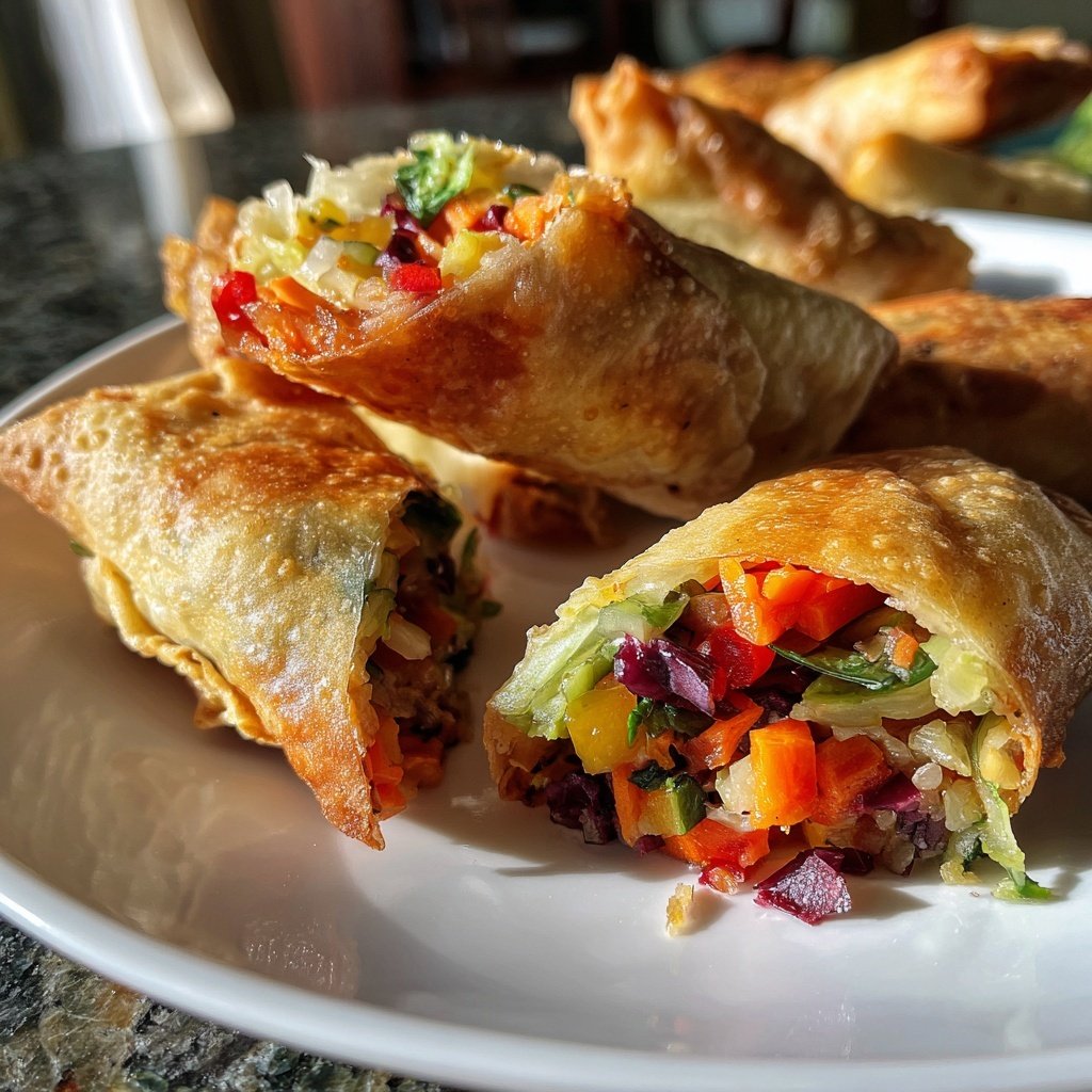 Super Bowl Veggie Spring Rolls