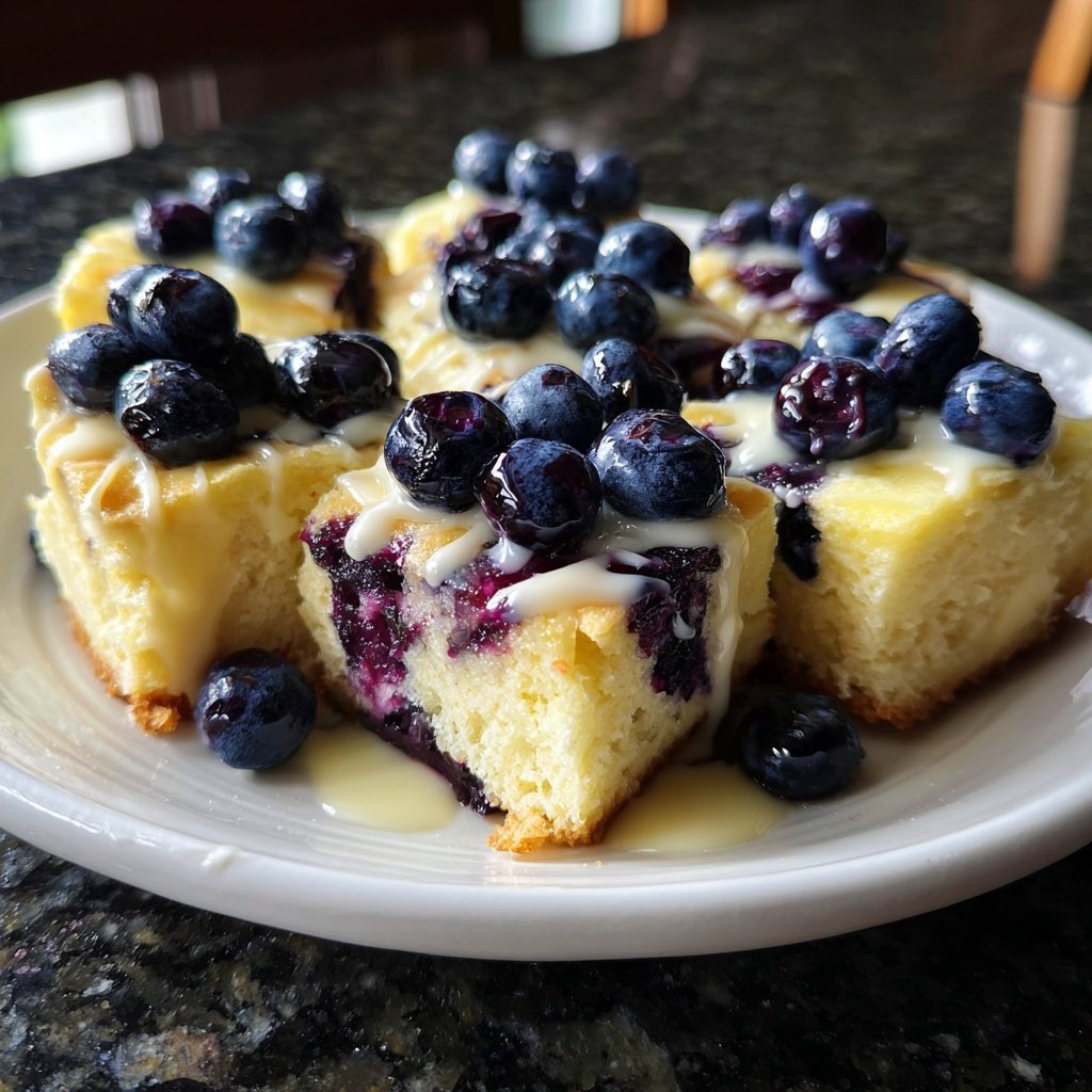 Blueberry Lemon Yogurt Breakfast Squares