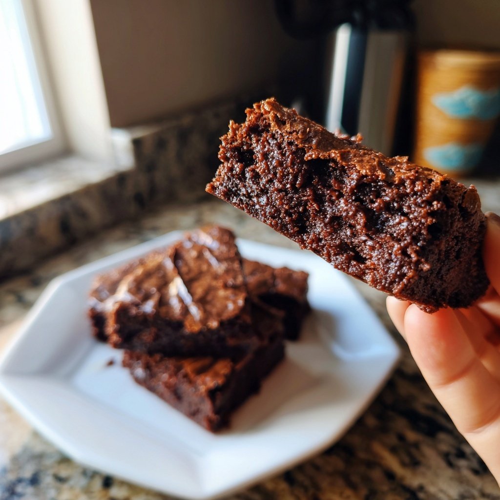 Cottage Cheese Brownies with Vanilla Bean