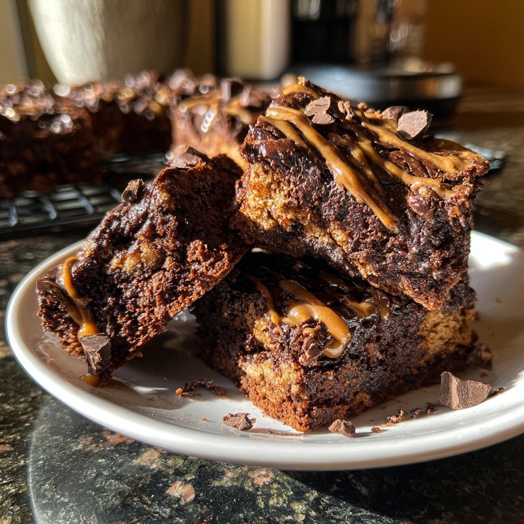Cottage Cheese Brownies with Hazelnut Butter