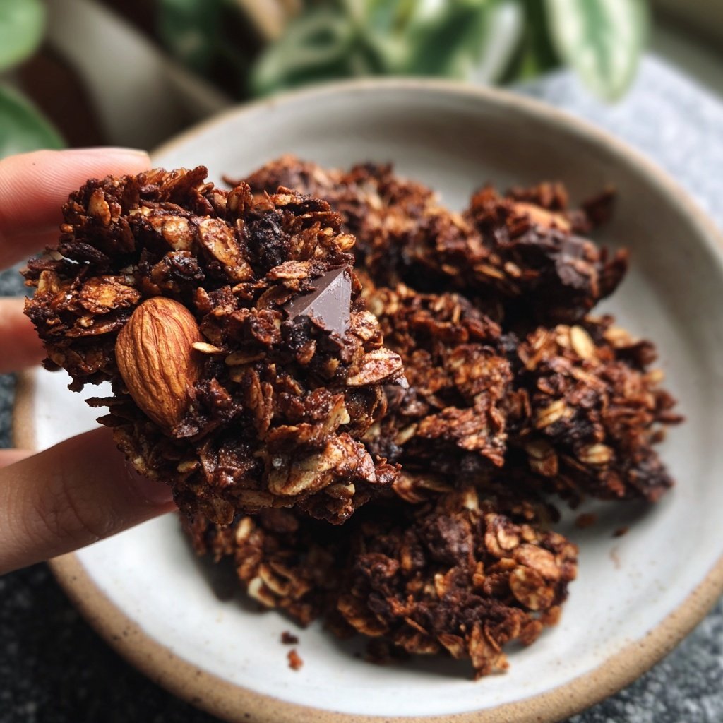Chocolate Almond Granola Clusters