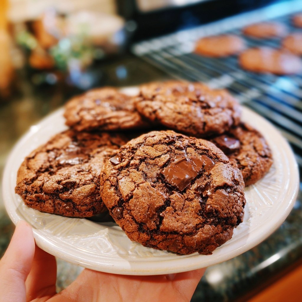 Brownie Mix Double Chocolate Cookies